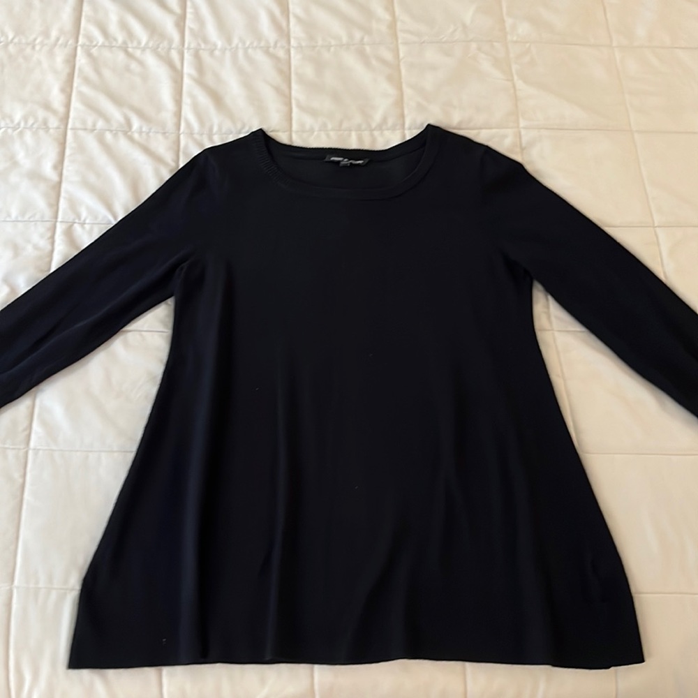 Black scoop neck sweater